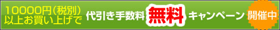 代引き手数料無料キャンペーン開催中