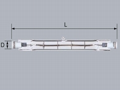 商品詳細 ハロゲンランプ ミラー無 両口金（R7s） J110V150W【生産終了