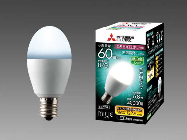 商品詳細 LED電球 小形電球タイプ(E17) 60W形 LDA7N-G-E17/60/S | 光洋